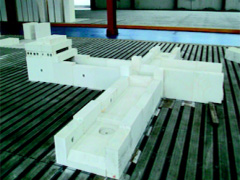 Fused material channel brick